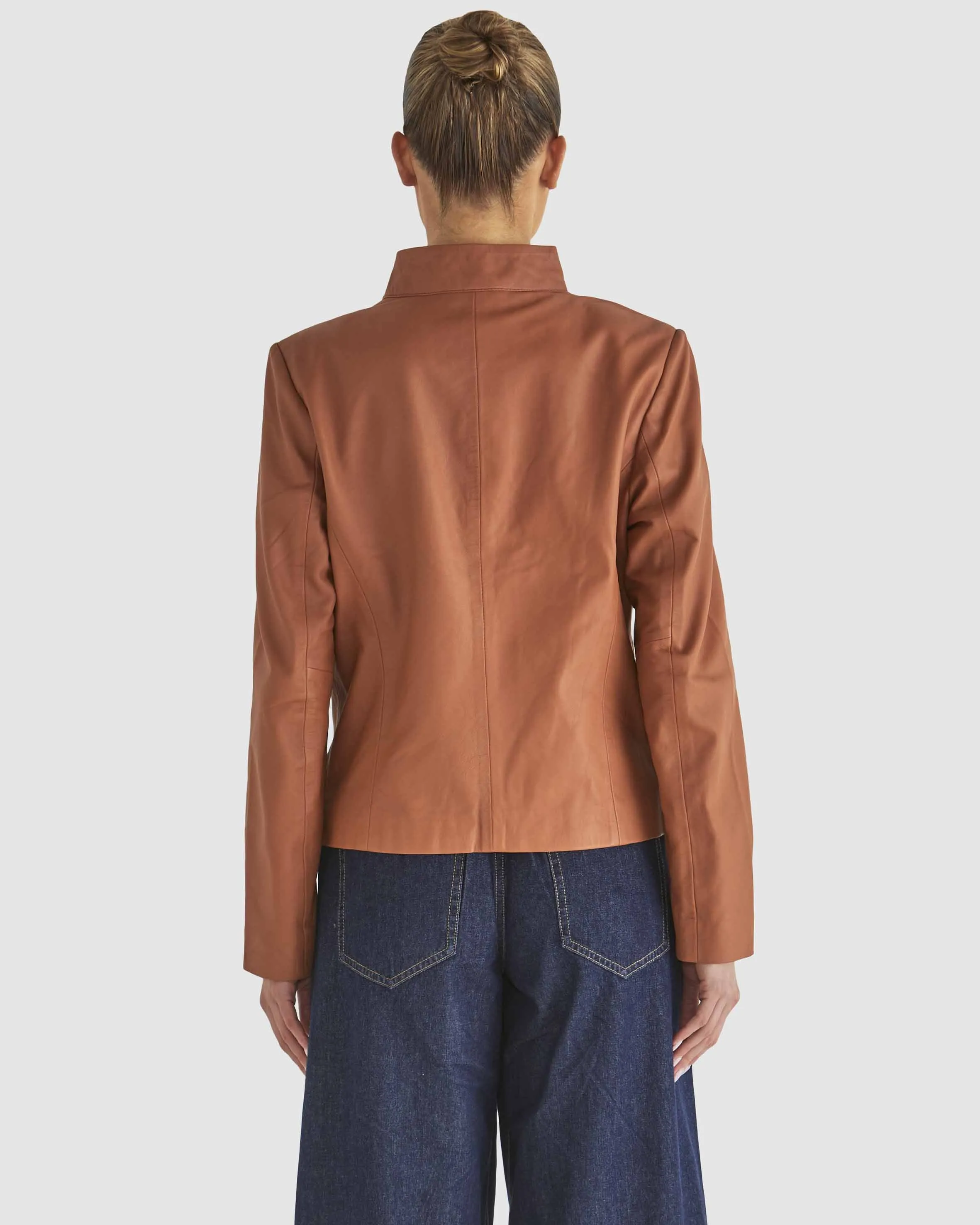 Airborne Leather Jacket - Tan