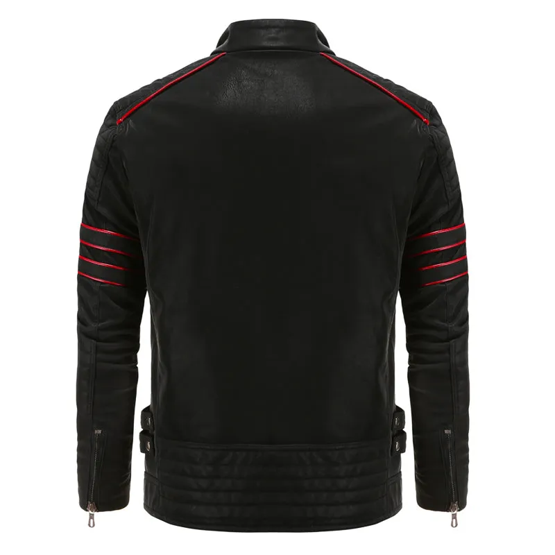 Ashton | Stylish Racer Leather Jacket