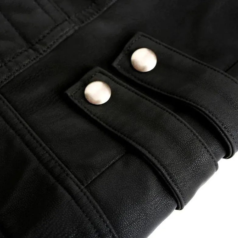Ashton | Stylish Racer Leather Jacket