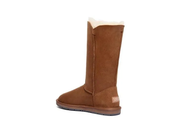 Australian Shepherd®  UGG Boots Australia Premium Double Face Sheepskin Tall Triple button Water Resistant #15902
