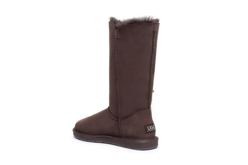 Australian Shepherd®  UGG Boots Australia Premium Double Face Sheepskin Tall Triple button Water Resistant #15902