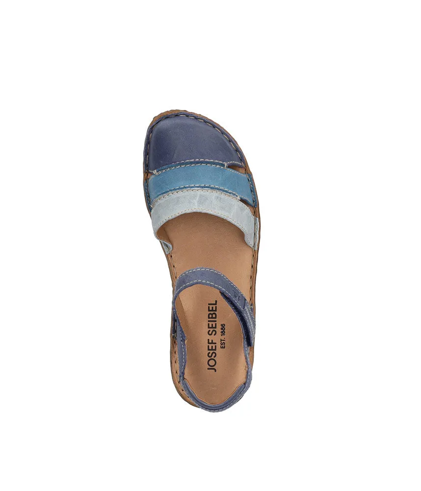 Blue Multi-Color Leather Sandals
