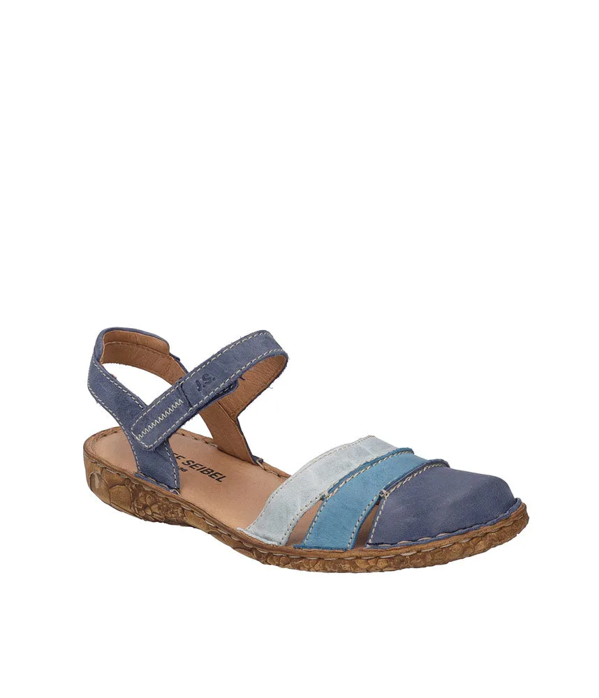 Blue Multi-Color Leather Sandals
