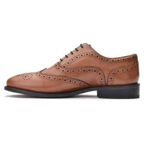 Brown Day Brogue by Thistle Shoes 873B