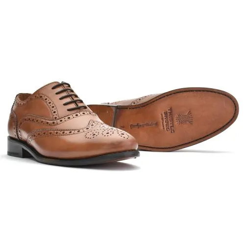 Brown Day Brogue by Thistle Shoes 873B