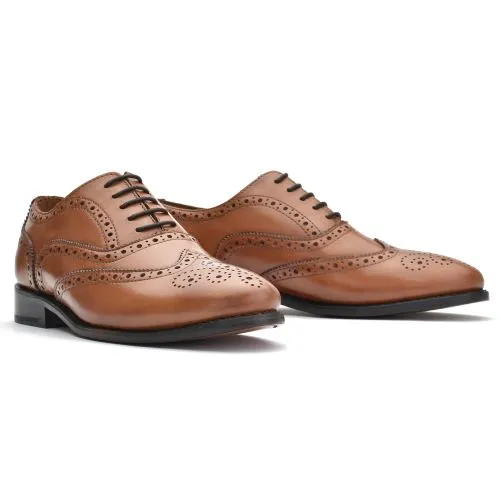 Brown Day Brogue by Thistle Shoes 873B