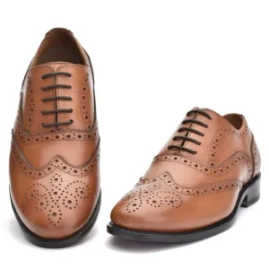 Brown Day Brogue by Thistle Shoes 873B