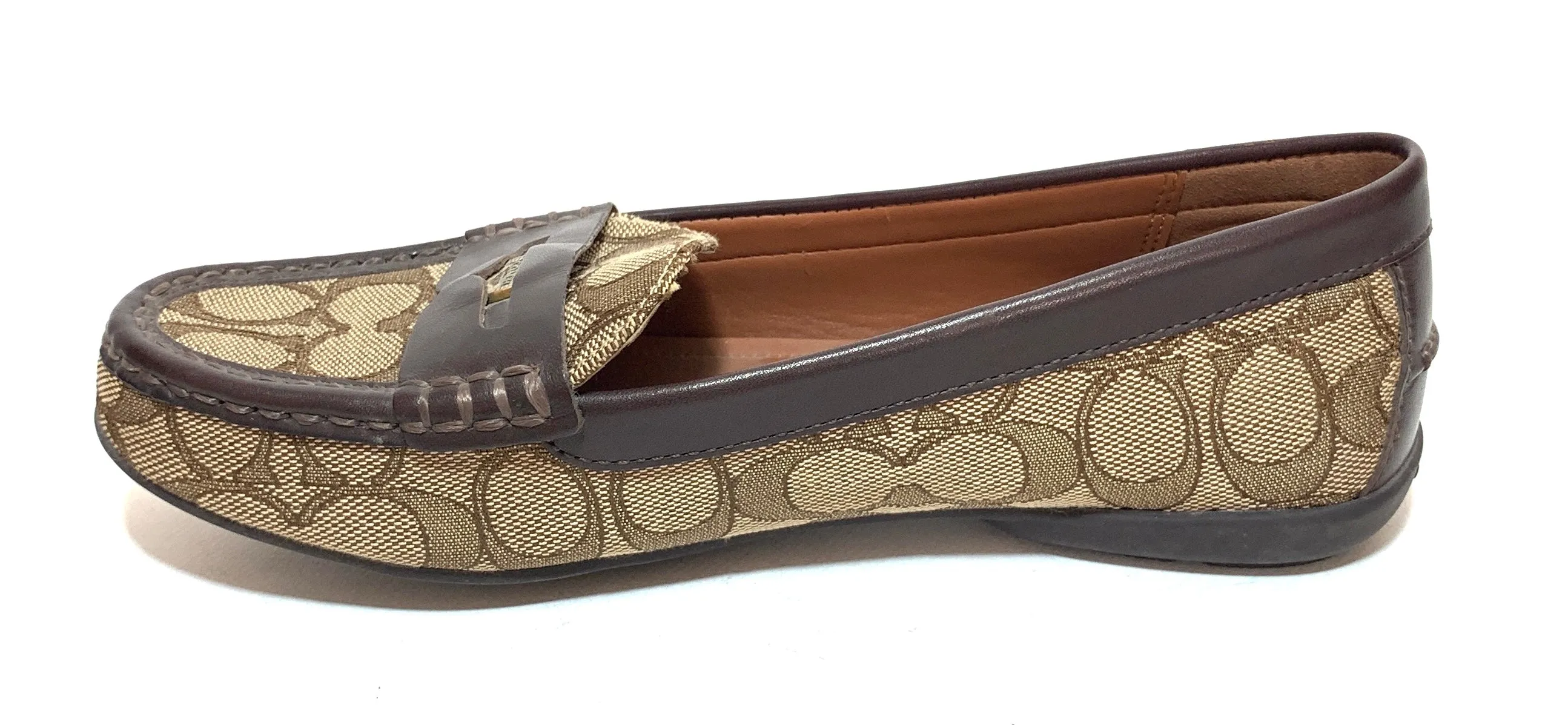 Coach Signature Monogram Penny Loafers | Gently Used |