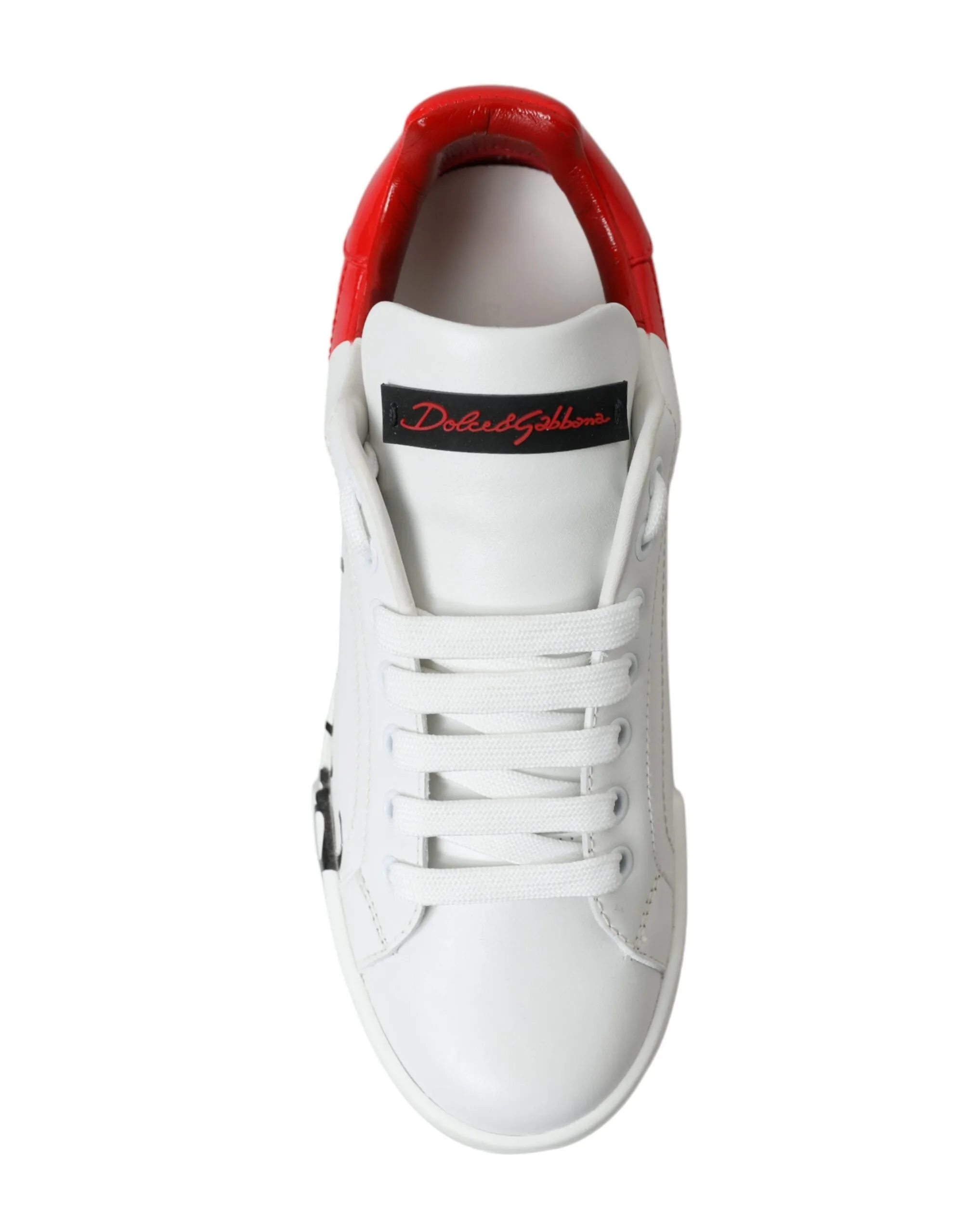 Dolce & Gabbana Hvid Rød Dame Sneakers