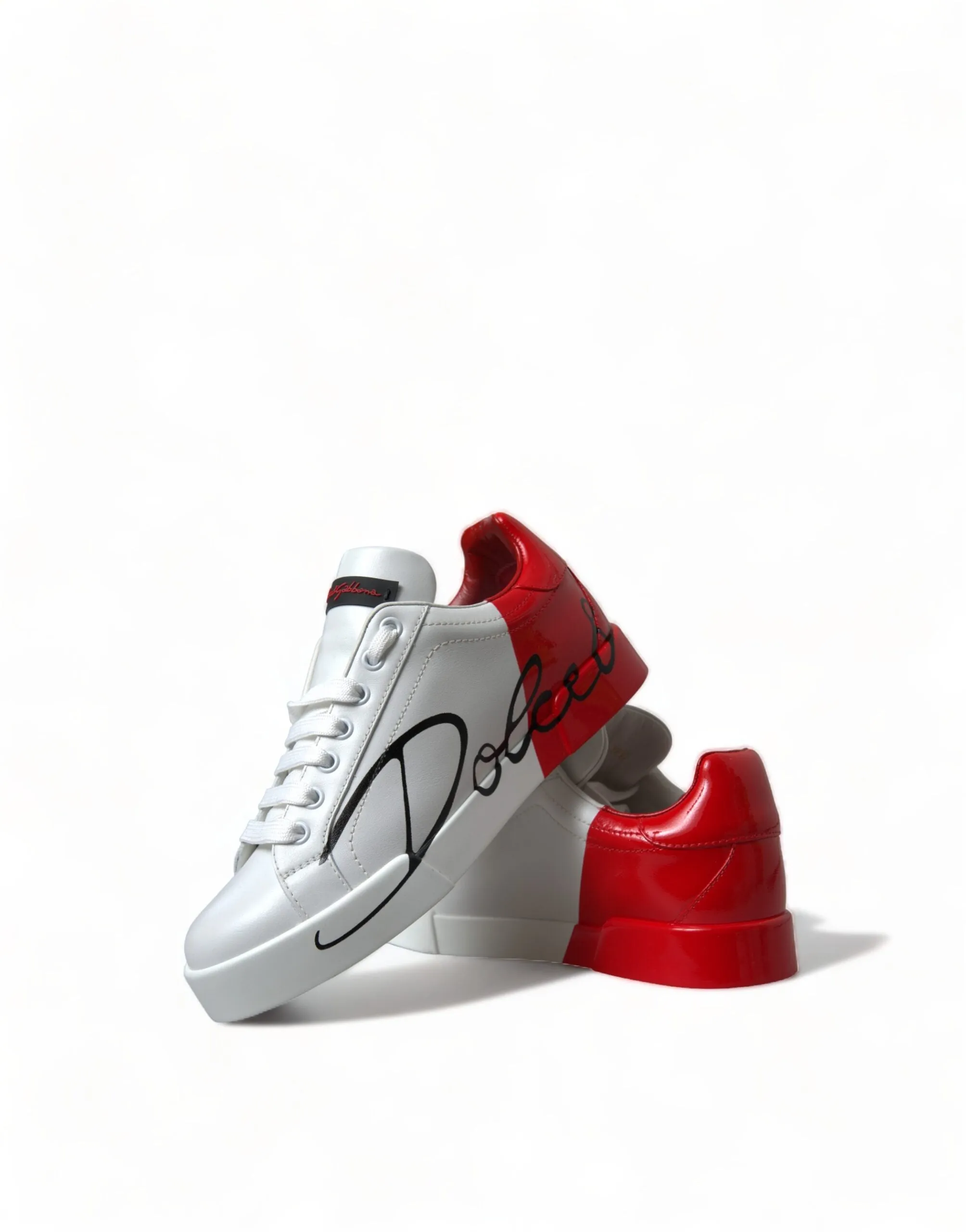 Dolce & Gabbana Hvid Rød Dame Sneakers
