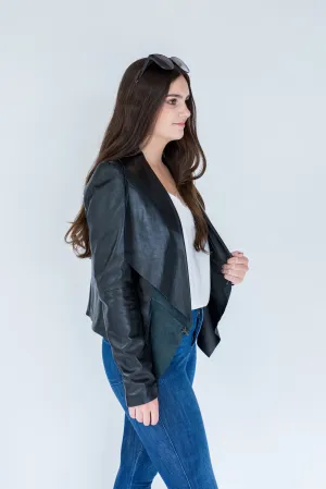 Dressed Leather Jacket - Black