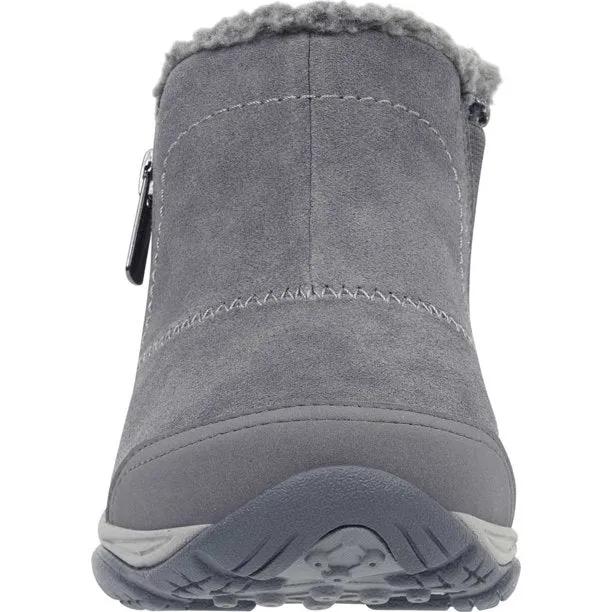 Embark Medium Gray Suede Easy Spirit Waterproof Ankle Boots
