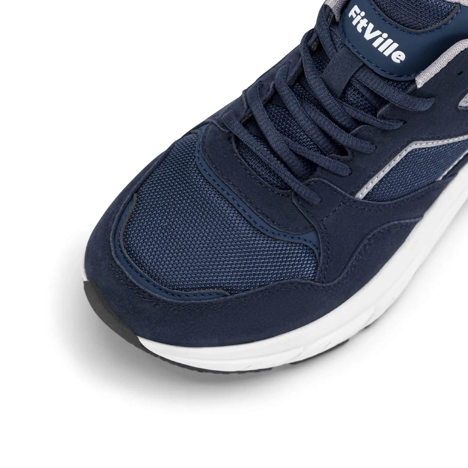 FitVille Newest Running Shoes for Men Wide Width Sneakers with Arch Support for Flat Feet Heel Pain Relief Plantar Fasciitis