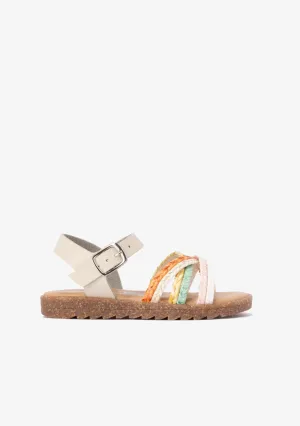 Girl's Multicolour Braided Sandals