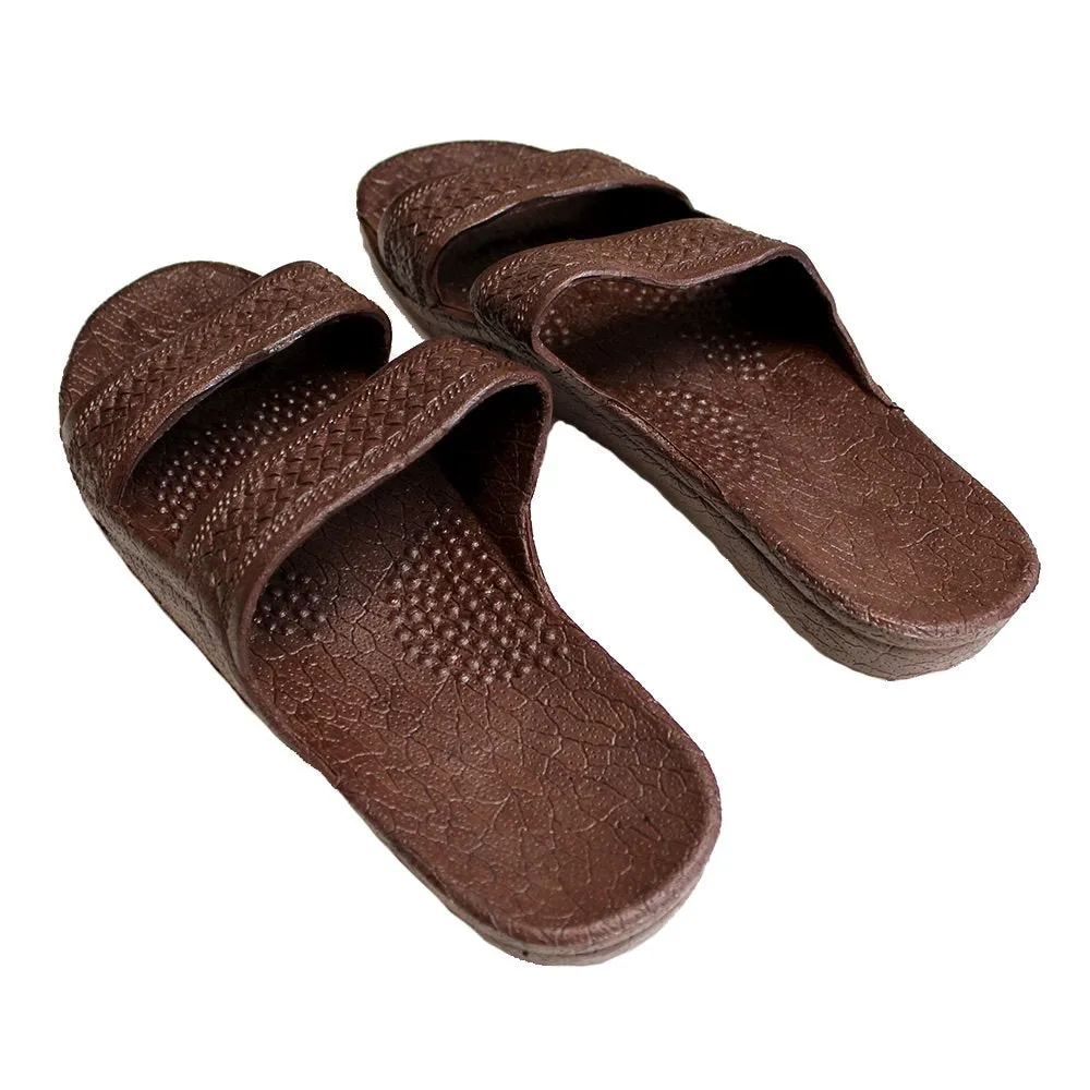 Jesus Slide Sandal Rubber Slipper Dark Brown