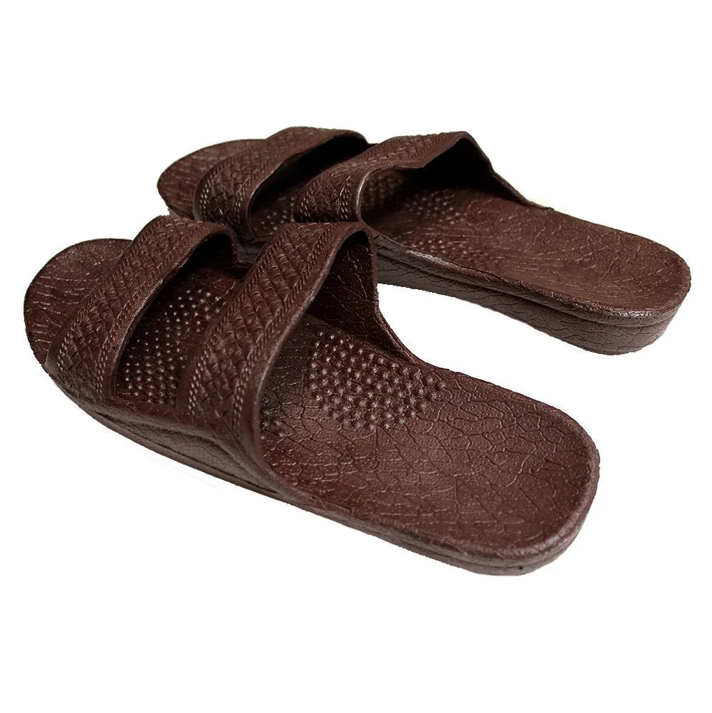 Jesus Slide Sandal Rubber Slipper Dark Brown