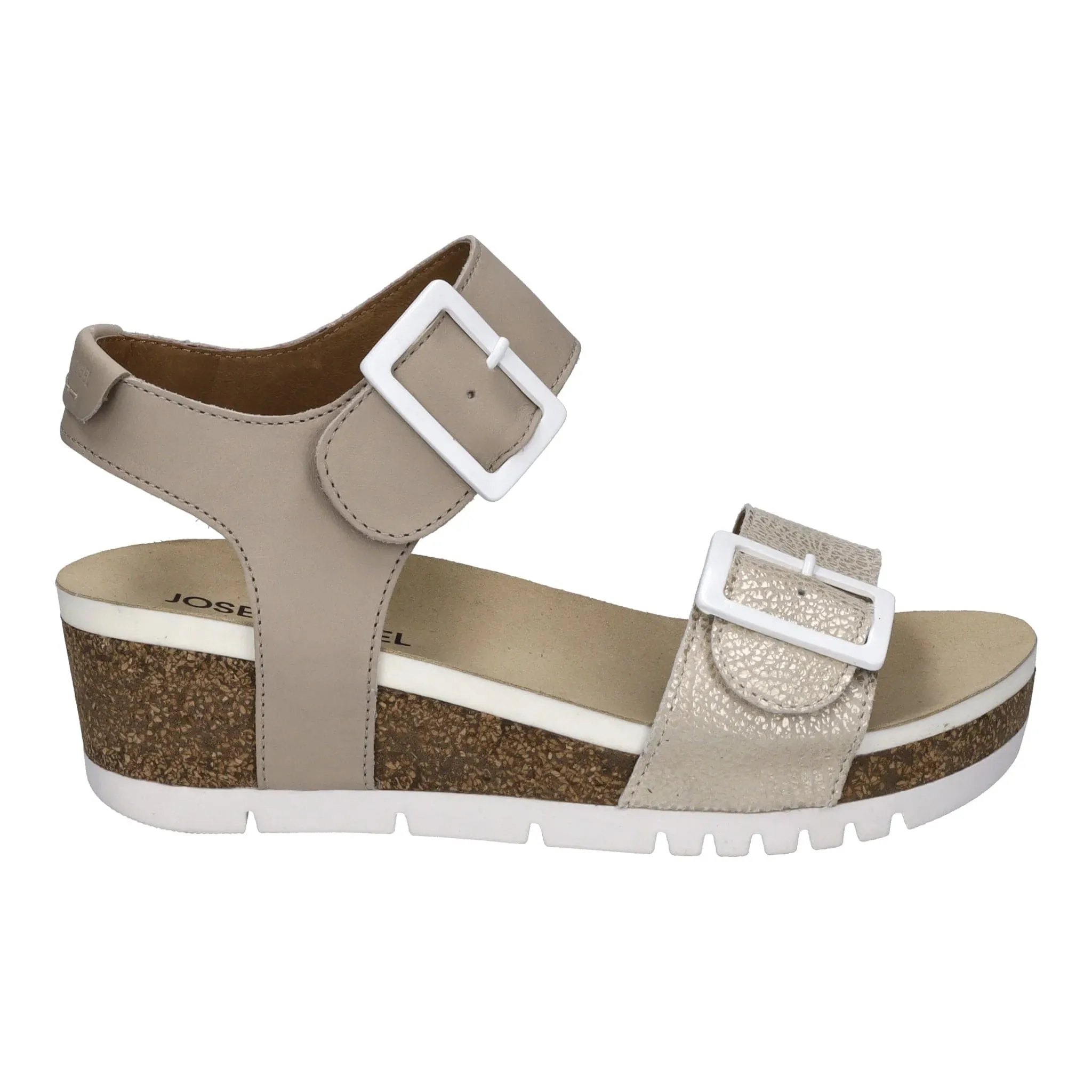 Josef Seibel Women's Quinn 02 Sandals- Off White Multi