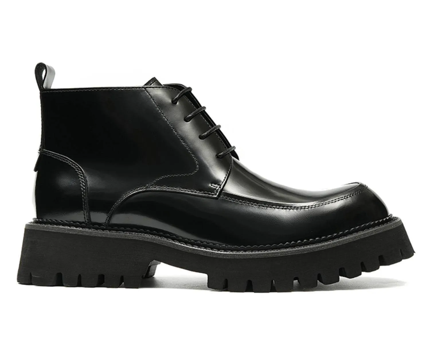 Men's Vintage-Style Leather Boots - Durable Skin Boots for Business Casual Wear