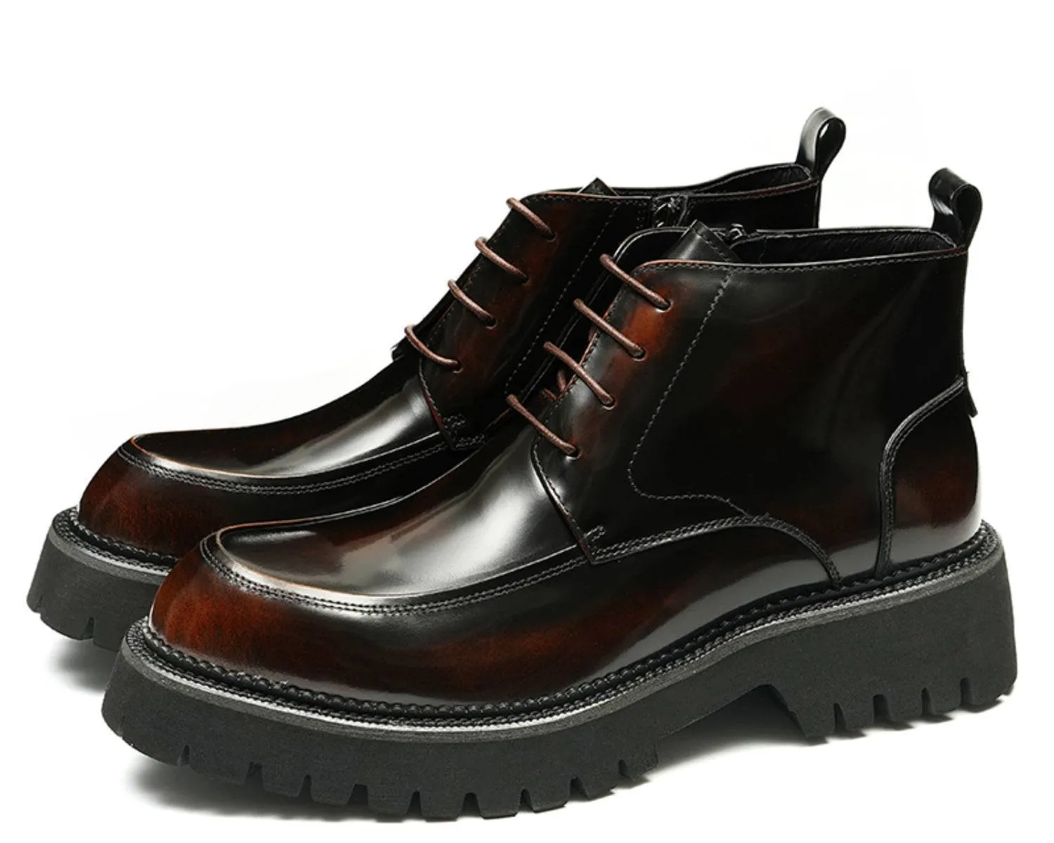 Men's Vintage-Style Leather Boots - Durable Skin Boots for Business Casual Wear
