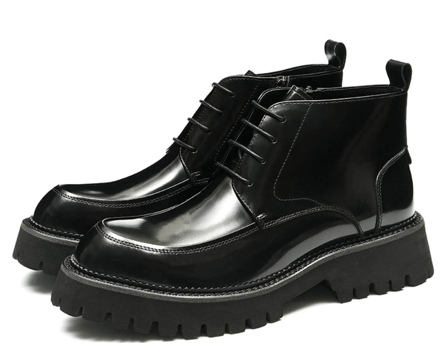 Men's Vintage-Style Leather Boots - Durable Skin Boots for Business Casual Wear