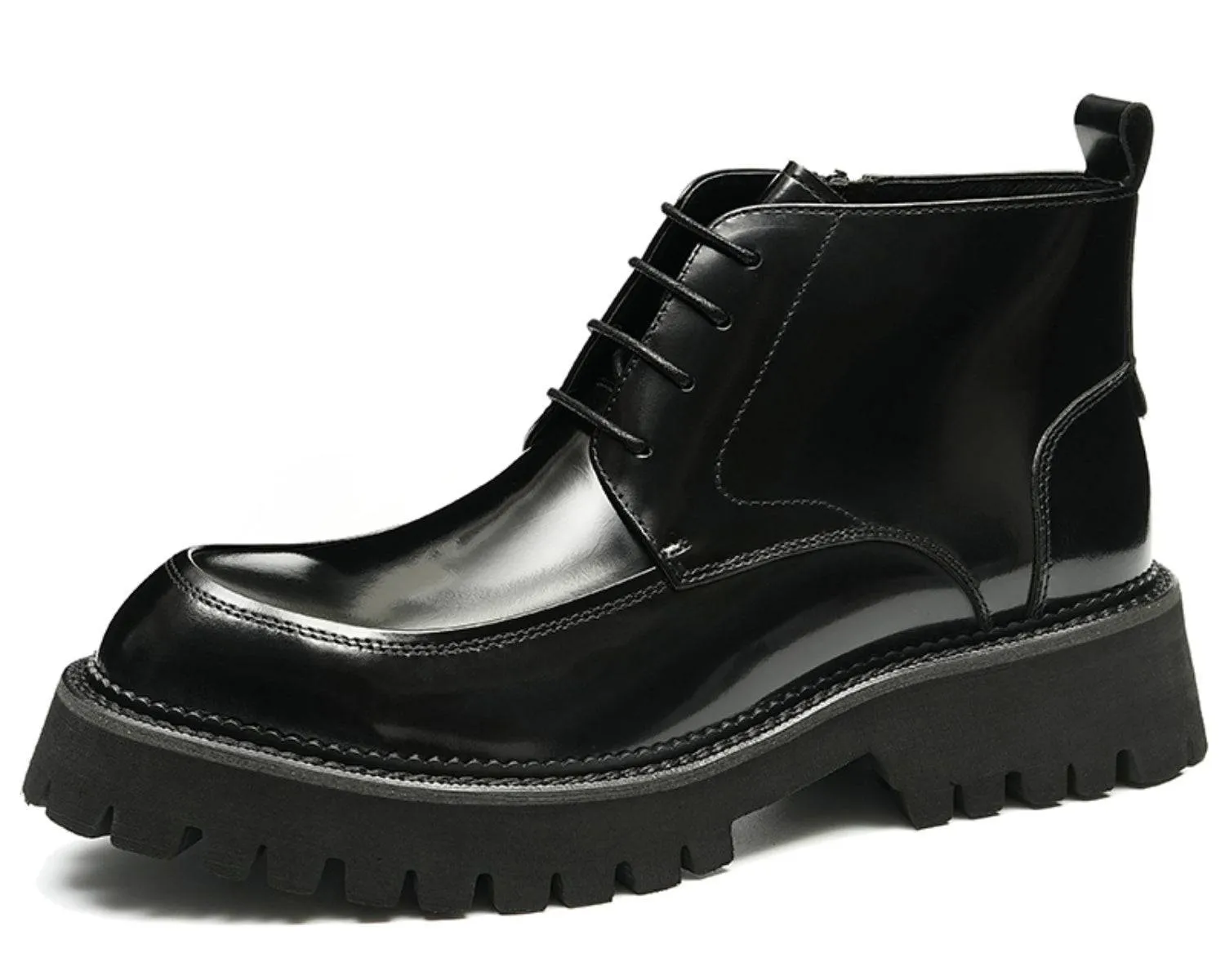 Men's Vintage-Style Leather Boots - Durable Skin Boots for Business Casual Wear