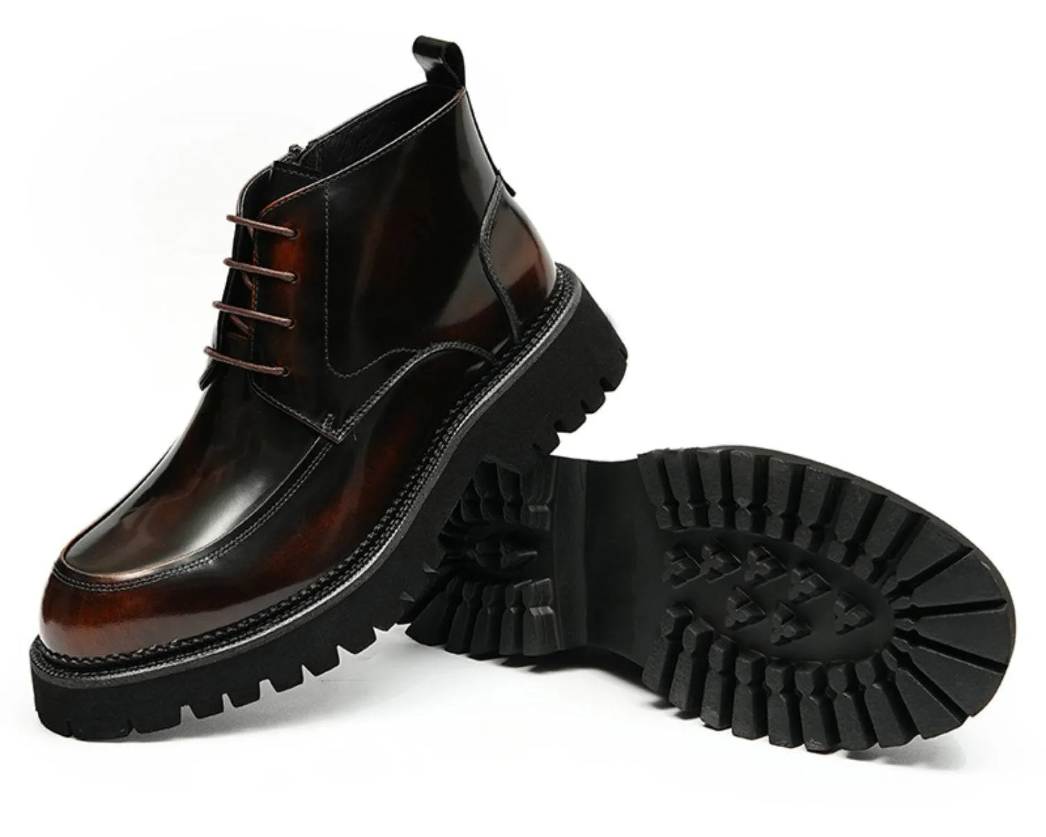 Men's Vintage-Style Leather Boots - Durable Skin Boots for Business Casual Wear