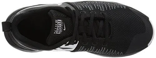 Nike Boys' Team Hustle Quick (GS) Basketball Shoe, Black/White, 6 M US Big Kid
