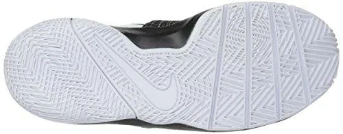 Nike Boys' Team Hustle Quick (GS) Basketball Shoe, Black/White, 6 M US Big Kid