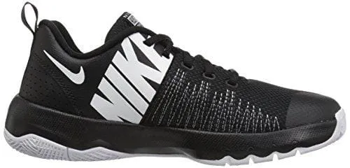 Nike Boys' Team Hustle Quick (GS) Basketball Shoe, Black/White, 6 M US Big Kid