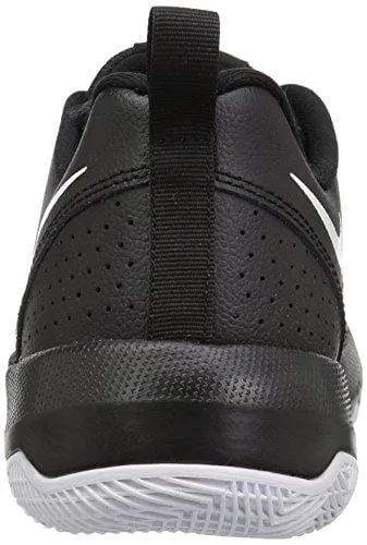 Nike Boys' Team Hustle Quick (GS) Basketball Shoe, Black/White, 6 M US Big Kid