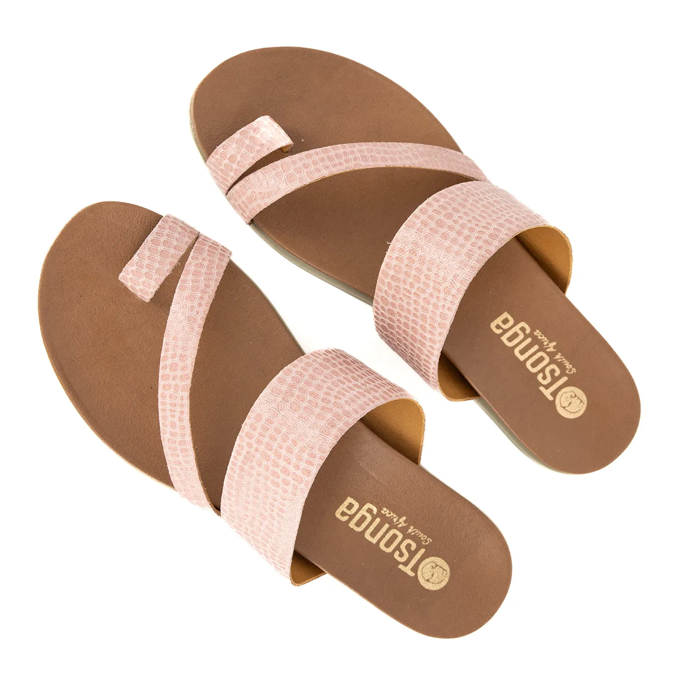 Ningizimu : Ladies Leather Sandal in Foster Coco Lux