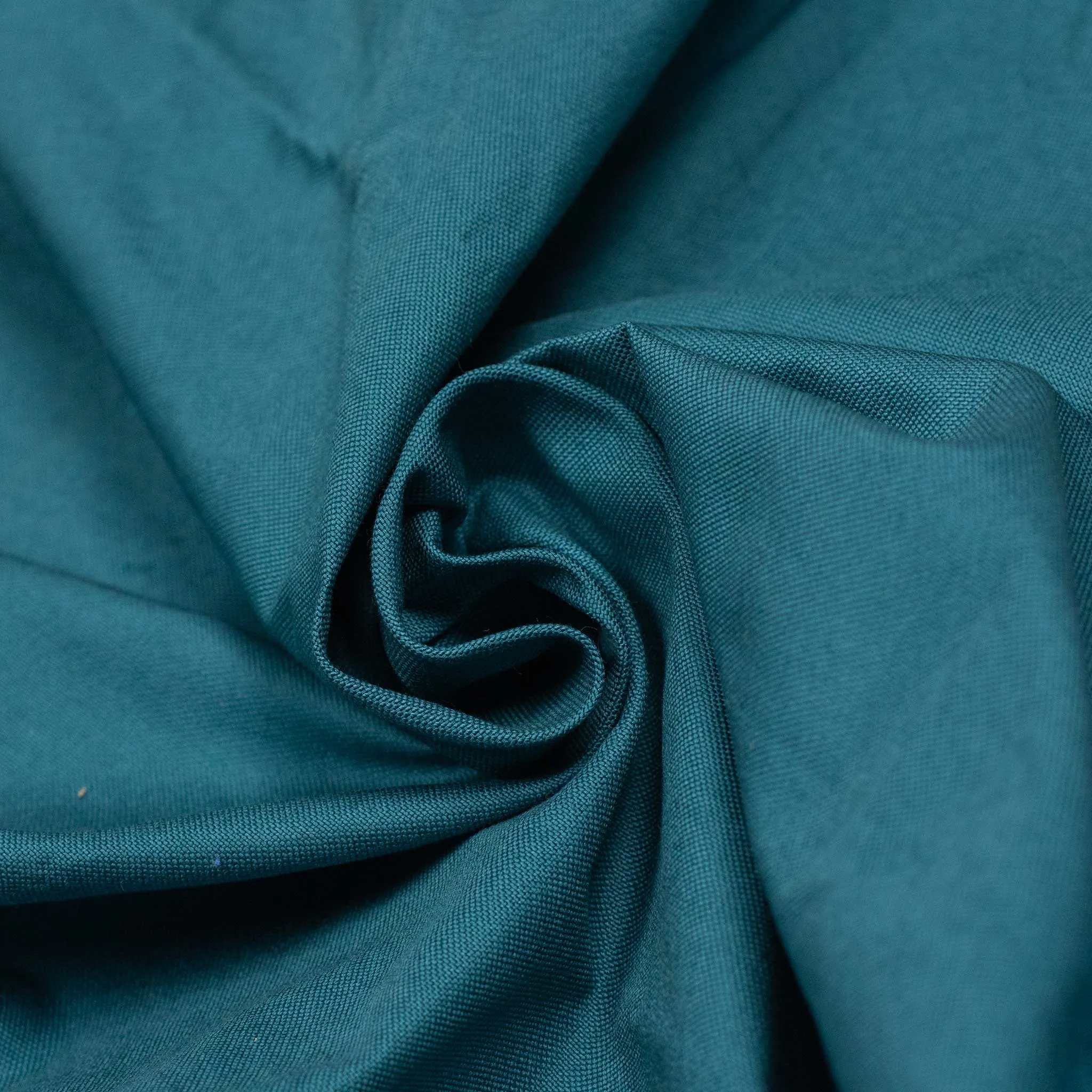 Oxford popover shirt in dark teal cotton