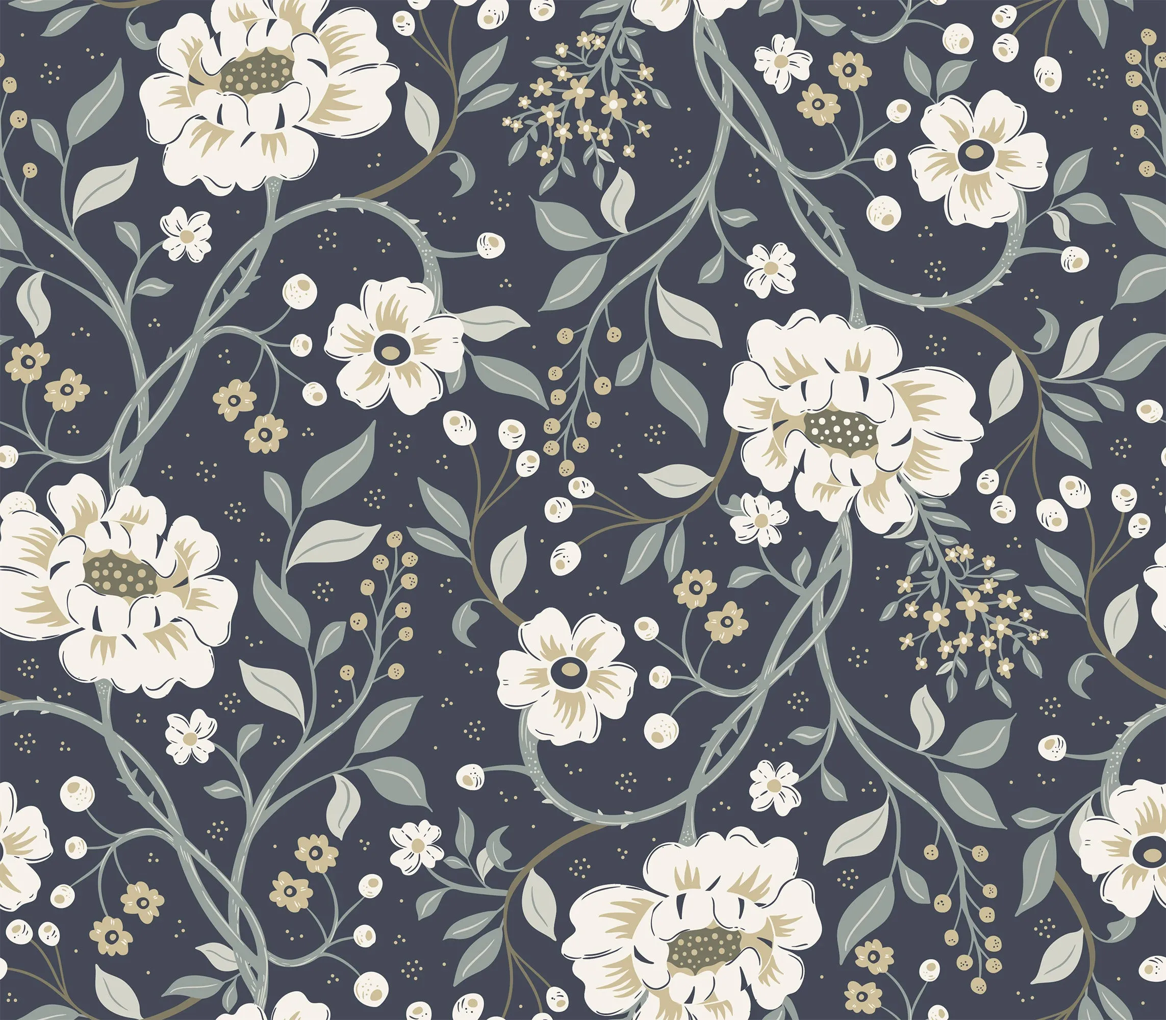 Peonies Wallpaper | Unique Flower Bloom for Elegant Interiors