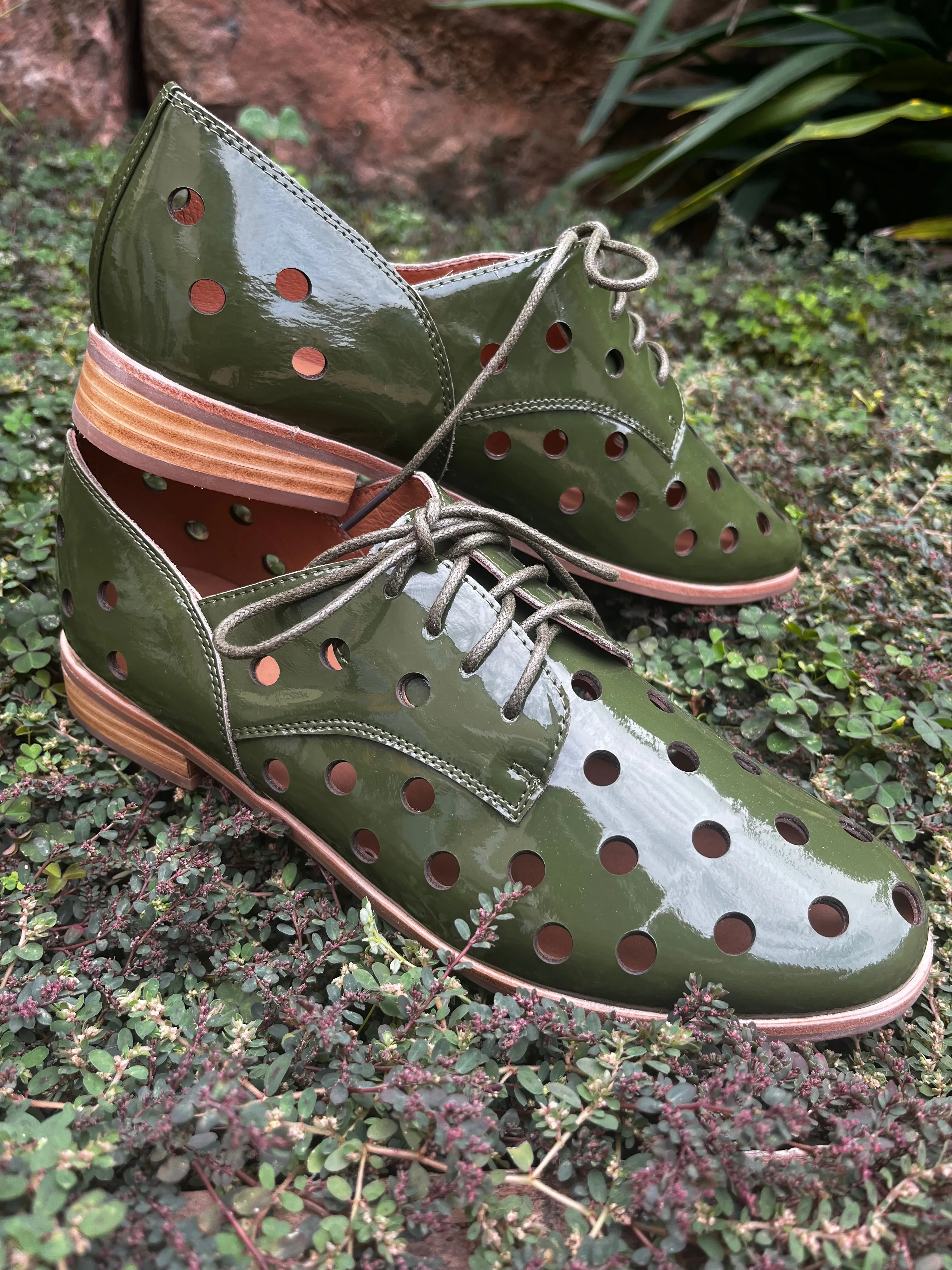 Quartet Shoe - Khaki Patent