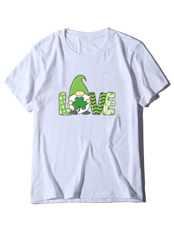Rosalinda Women’s Festive Shamrock Graphic Tee