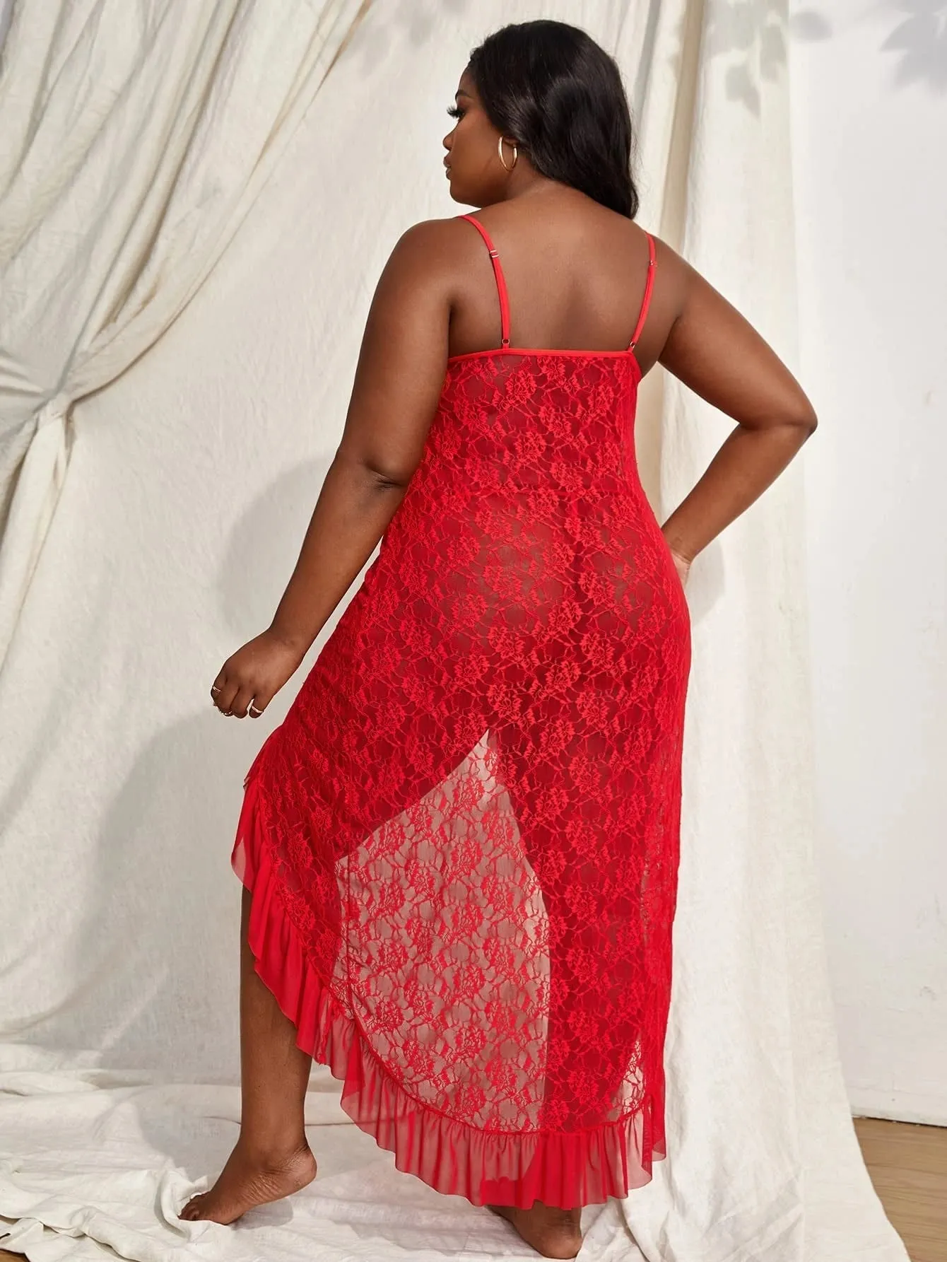 Scarlet Glimmer Gown