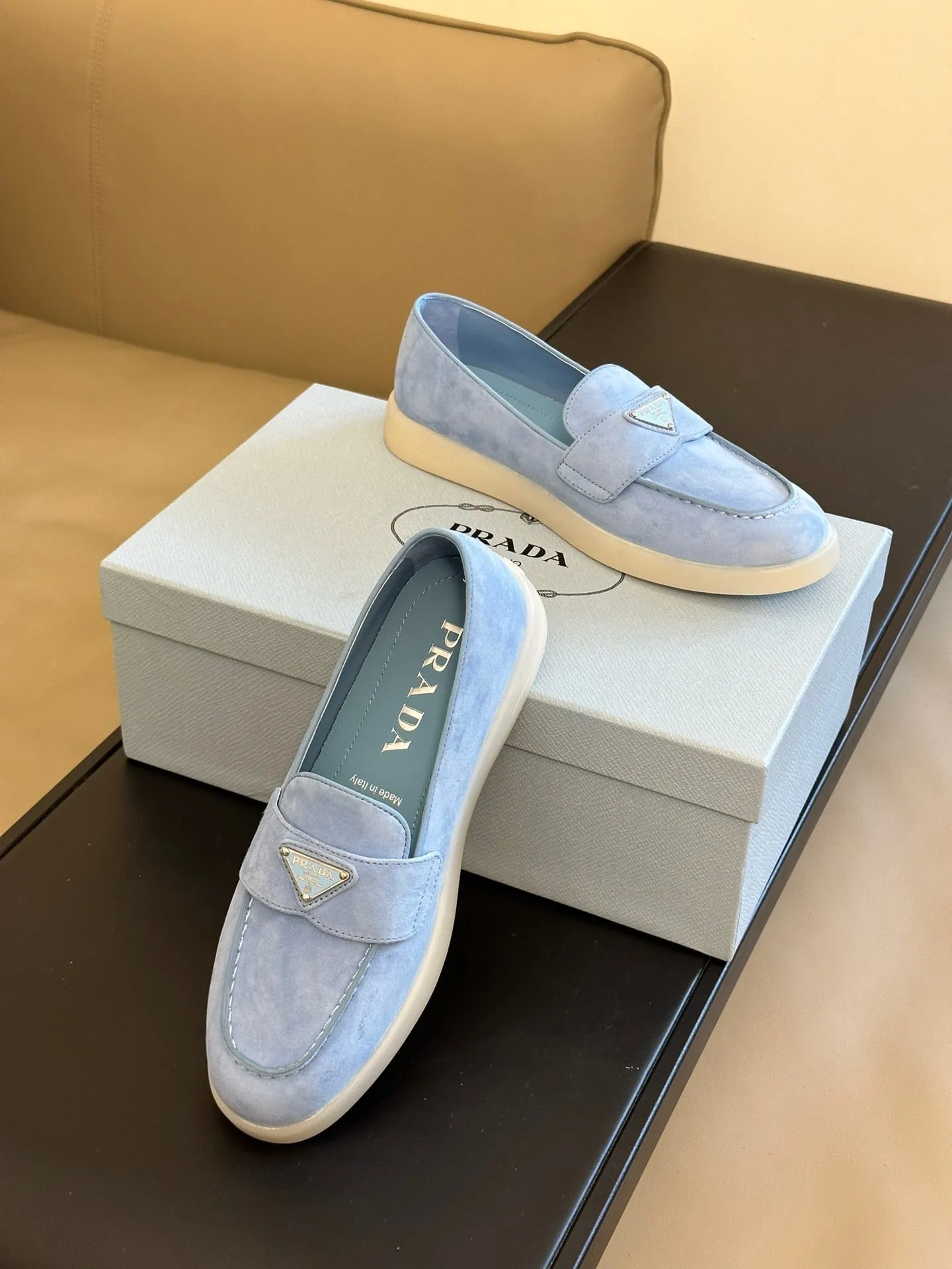 SE1158 PD Suede Leather Loafers / Size5-10