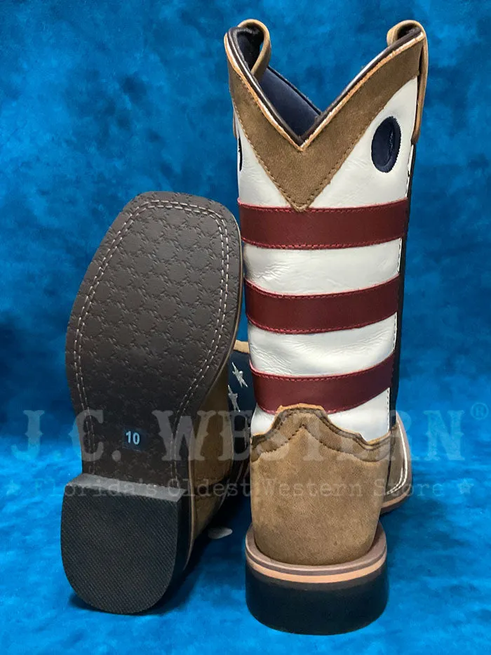 Smoky Mountain 3880 Kids Stars And Stripes Boots Vintage Brown