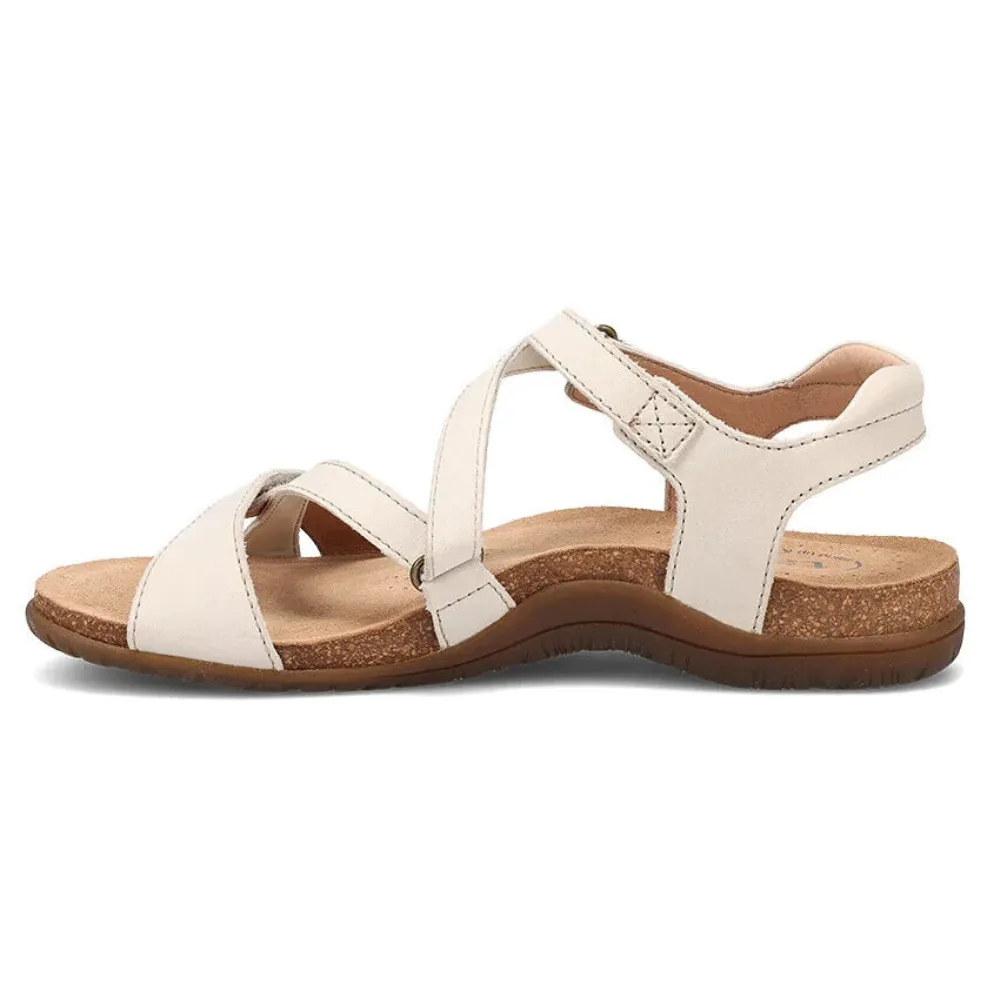 Taos Grand Z Off White Leather Sandal (Women's)