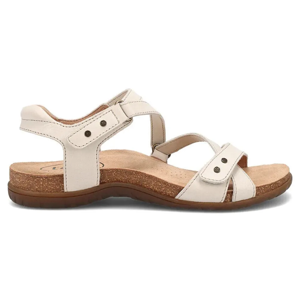 Taos Grand Z Off White Leather Sandal (Women's)