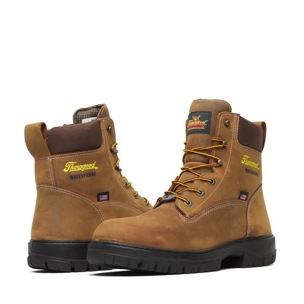 Thorogood Men's 6" Genesis Series Chestnut Waterproof Work Boot