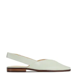 Vine Flat leather Sling Back