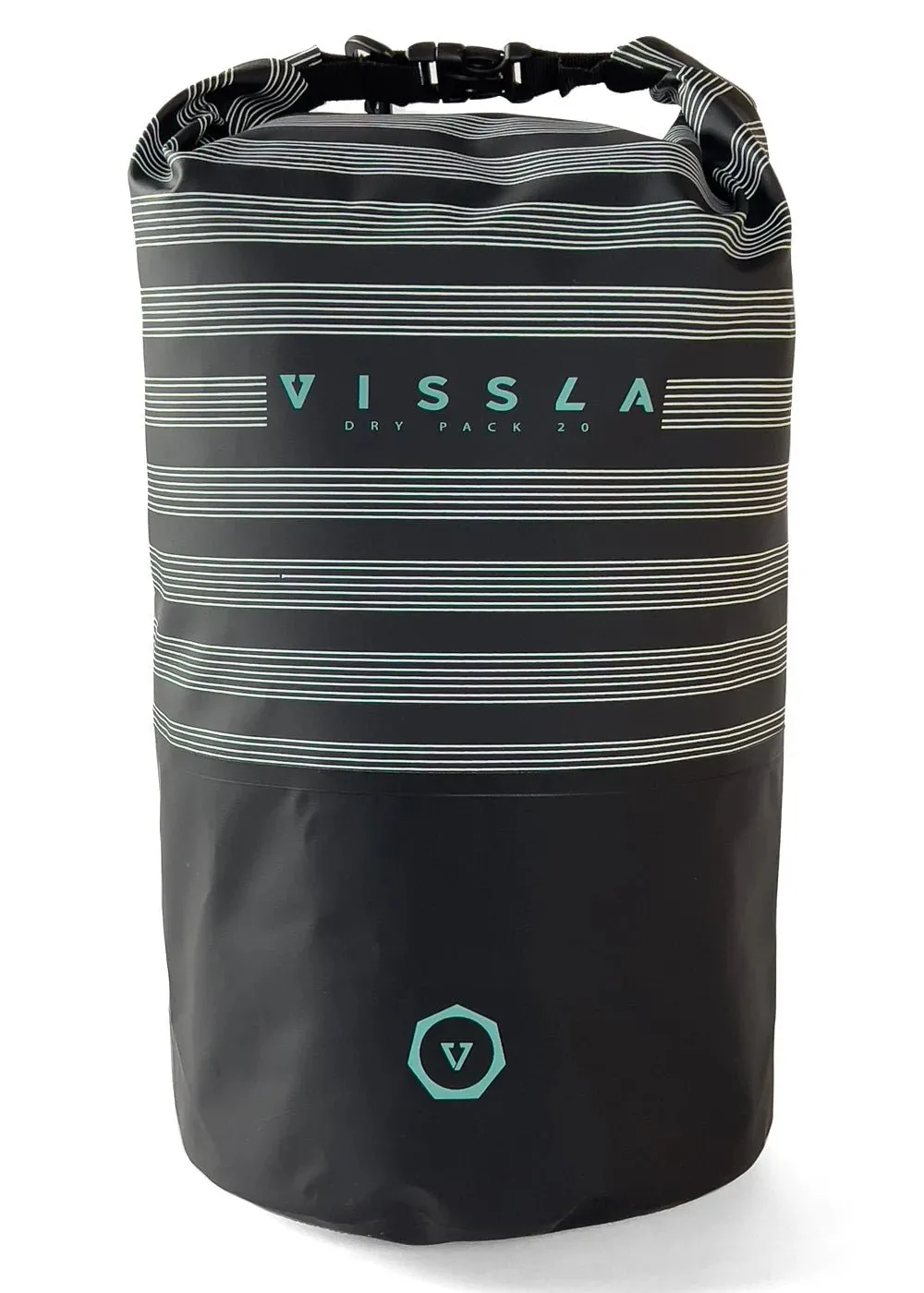 Vissla "7 Seas" Dry Bag 20L - Black Stripe