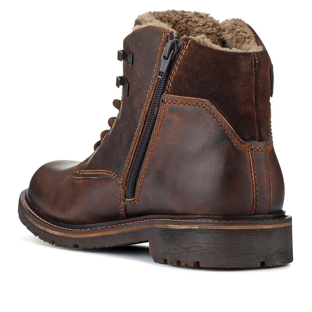 Warm-Lined Leather Boots - BUG40525 / 326 011