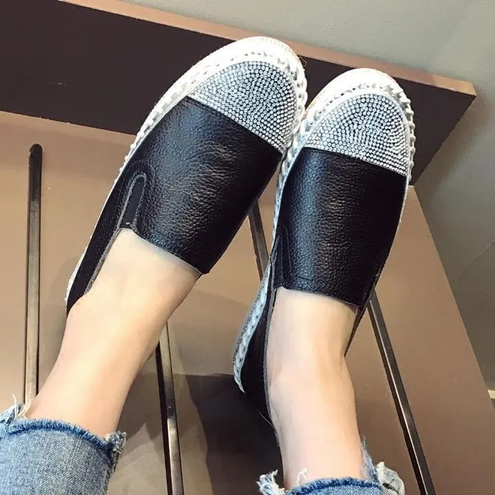 Women Leather Creepers Flats