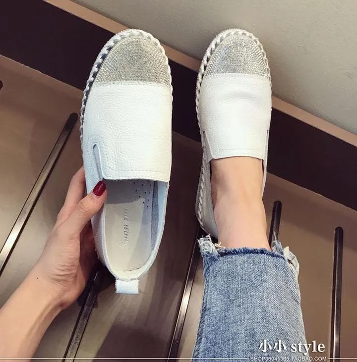 Women Leather Creepers Flats
