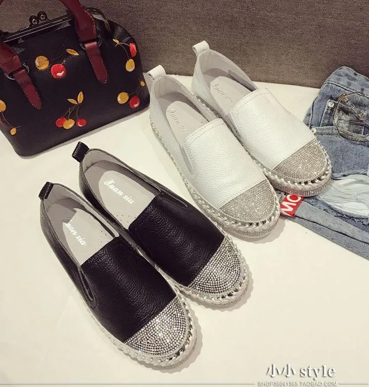 Women Leather Creepers Flats