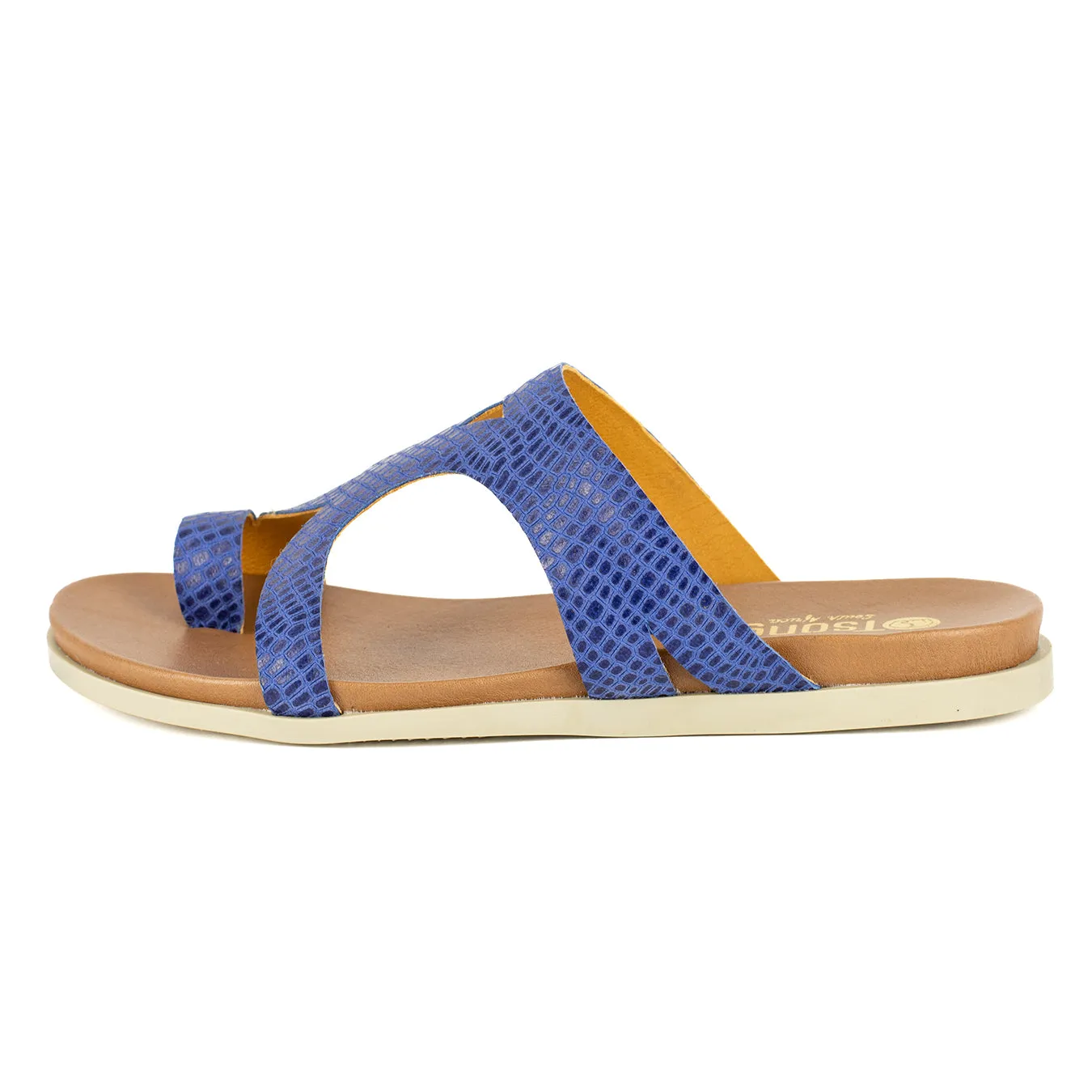 Zawadi : Ladies Leather Sandal in Turbine Coco Lux