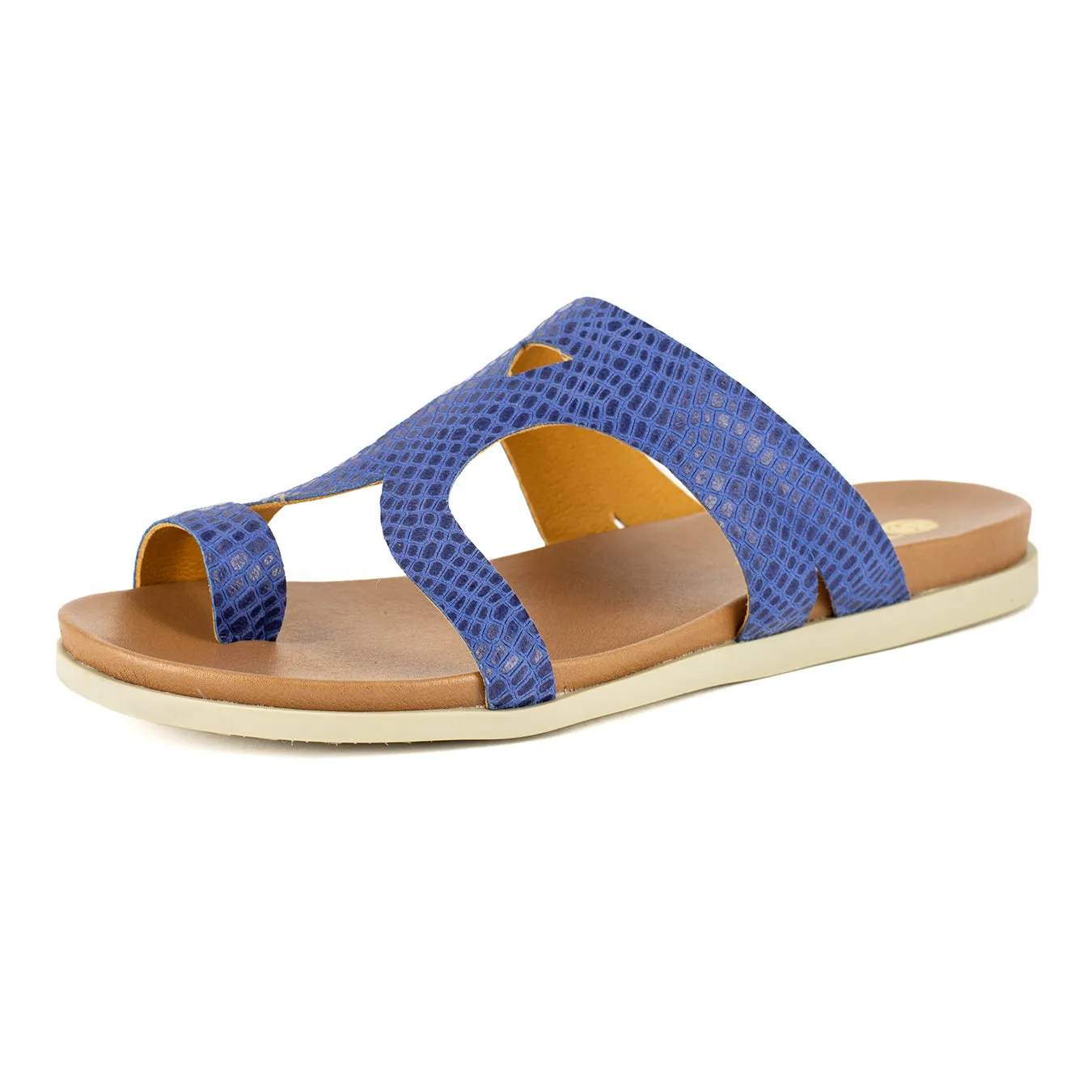 Zawadi : Ladies Leather Sandal in Turbine Coco Lux